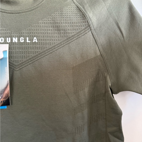 YoungLA Men's Short Sleeve Army Green Compression Tee, Size Medium NWT - Picture 6 of 6